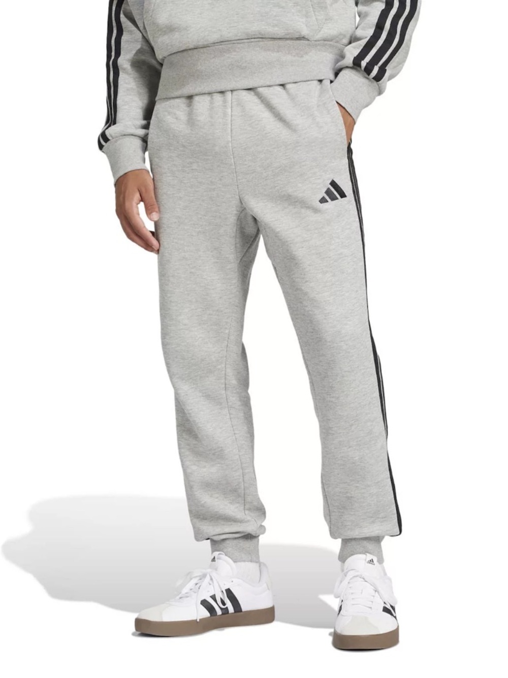 NWT Men's Med Adidas 3-Stripes Jogger - Gray
